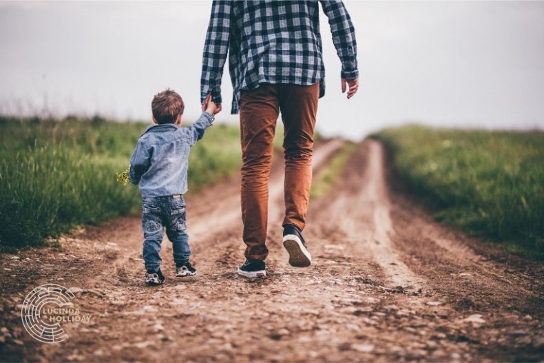 Boy with father, impact of divorce and separation